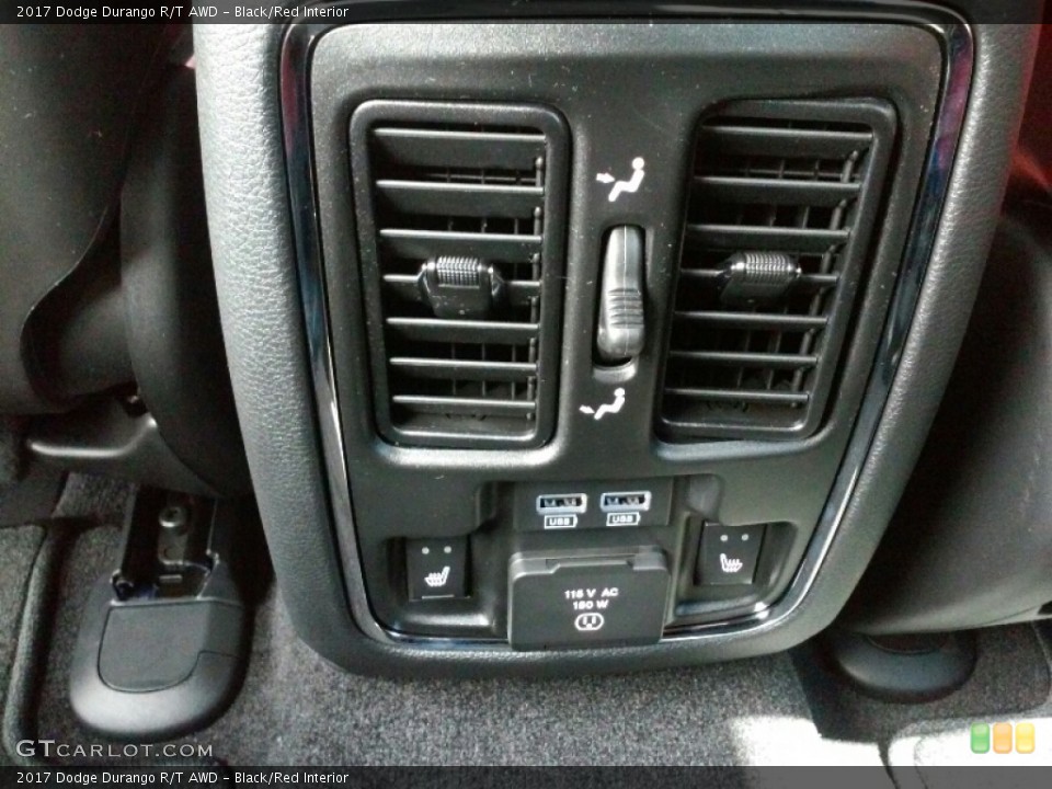 Black/Red Interior Controls for the 2017 Dodge Durango R/T AWD #115951284