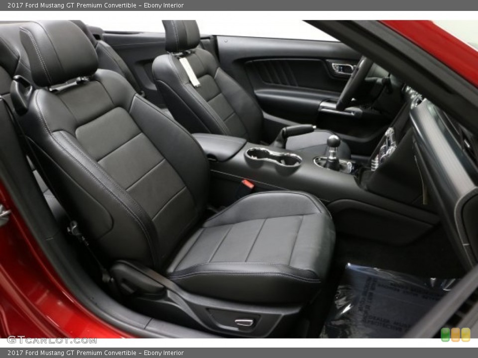 Ebony Interior Photo for the 2017 Ford Mustang GT Premium Convertible #115955280
