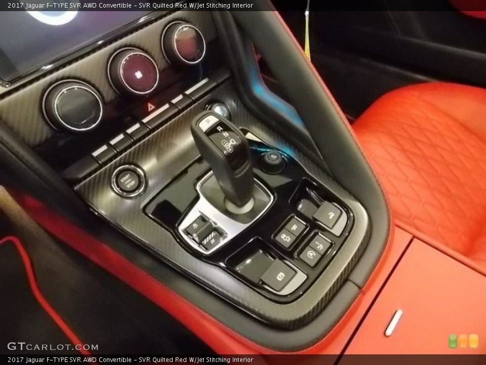 SVR Quilted Red W/Jet Stitching Interior Transmission for the 2017 Jaguar F-TYPE SVR AWD Convertible #115964475