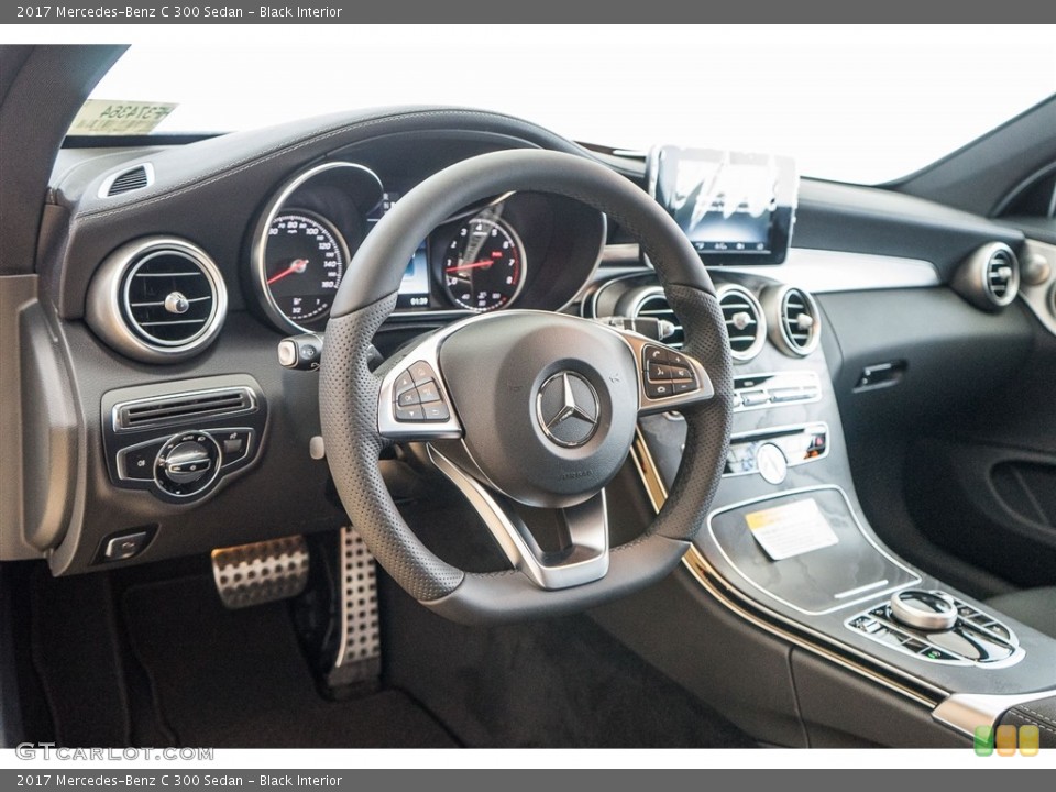 Black Interior Dashboard for the 2017 Mercedes-Benz C 300 Sedan #115964492