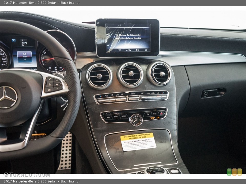 Black Interior Controls for the 2017 Mercedes-Benz C 300 Sedan #115964532
