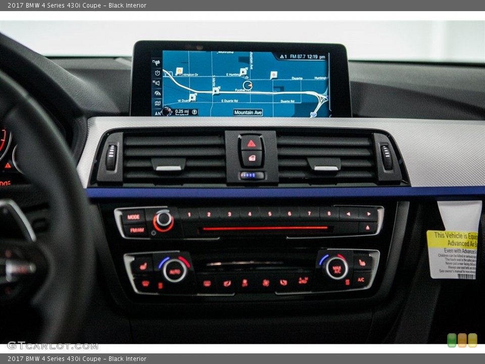 Black Interior Controls for the 2017 BMW 4 Series 430i Coupe #115972495