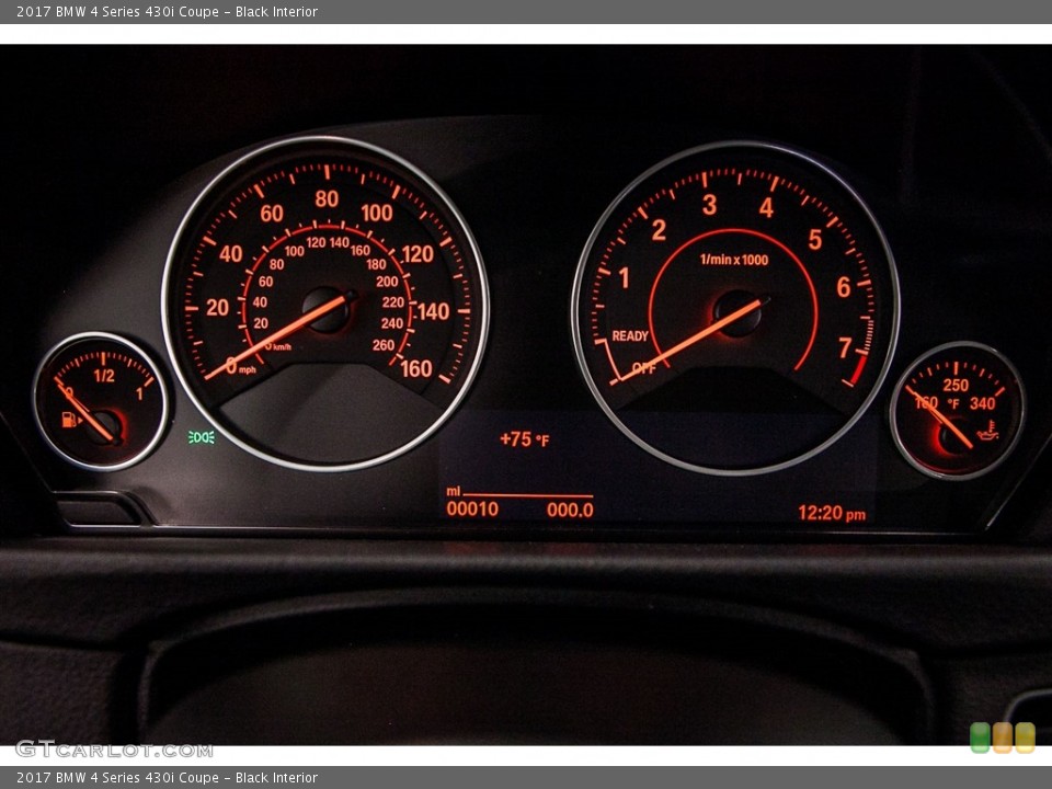 Black Interior Gauges for the 2017 BMW 4 Series 430i Coupe #115972582