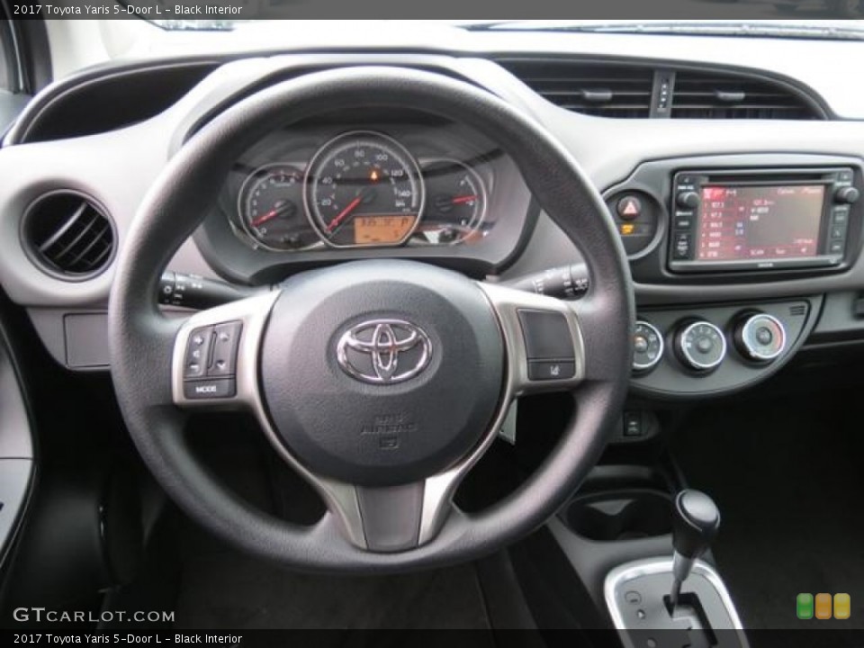 Black Interior Dashboard for the 2017 Toyota Yaris 5-Door L #115972741