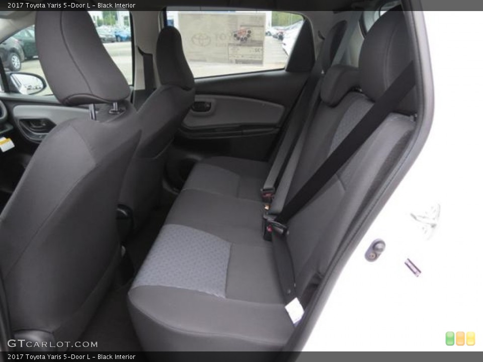 Black Interior Rear Seat for the 2017 Toyota Yaris 5-Door L #115972747