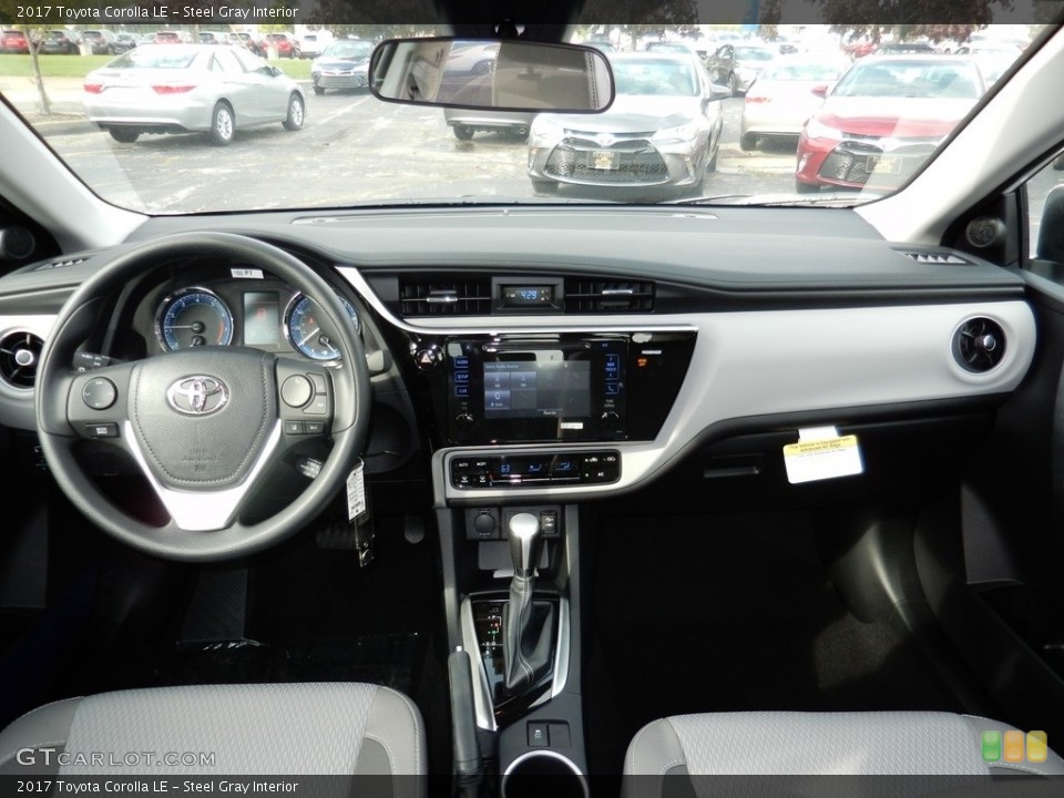 Steel Gray Interior Dashboard for the 2017 Toyota Corolla LE #115974428