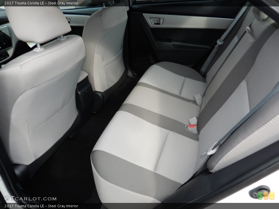 Steel Gray Interior Rear Seat for the 2017 Toyota Corolla LE #115974446