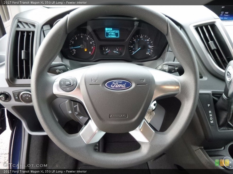 Pewter Interior Steering Wheel for the 2017 Ford Transit Wagon XL 350 LR Long #115982024
