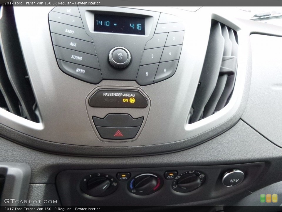 Pewter Interior Controls for the 2017 Ford Transit Van 150 LR Regular #115982408