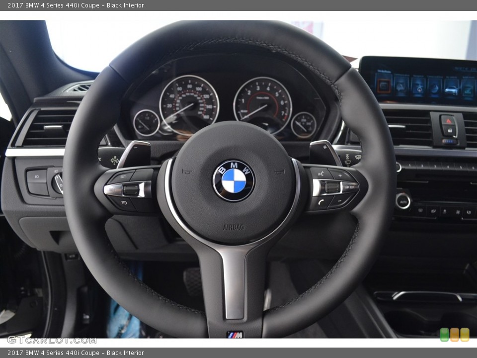 Black Interior Steering Wheel for the 2017 BMW 4 Series 440i Coupe #115984544