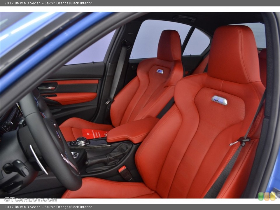 Sakhir Orange/Black Interior Front Seat for the 2017 BMW M3 Sedan #115984742