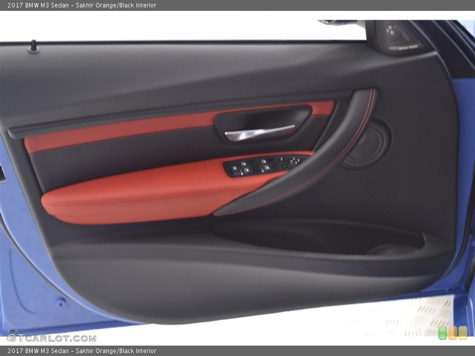 Sakhir Orange/Black Interior Door Panel for the 2017 BMW M3 Sedan #115984814