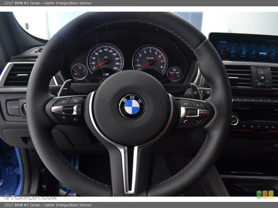 Sakhir Orange/Black Interior Steering Wheel for the 2017 BMW M3 Sedan #115984922