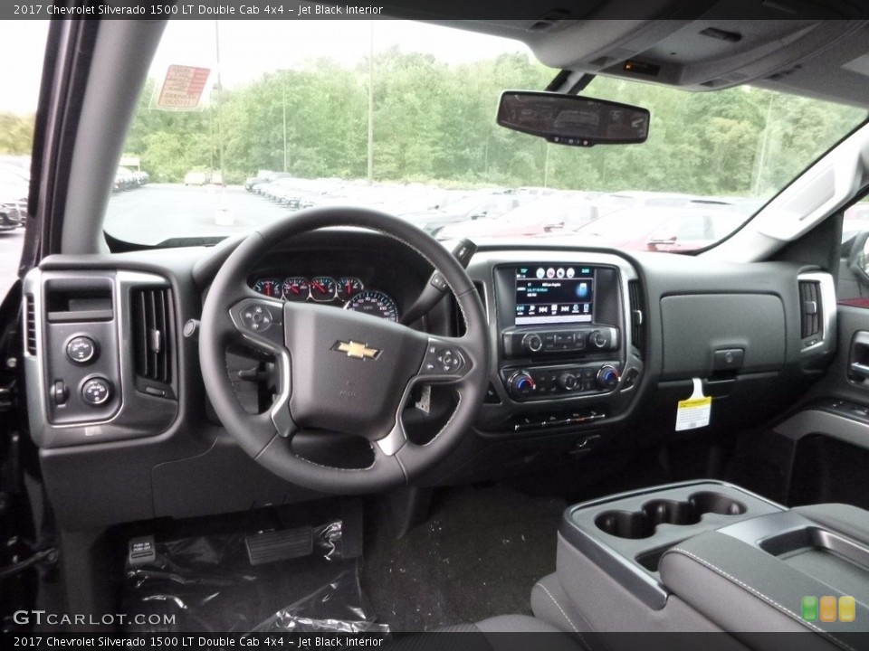 Jet Black Interior Dashboard for the 2017 Chevrolet Silverado 1500 LT Double Cab 4x4 #115987670