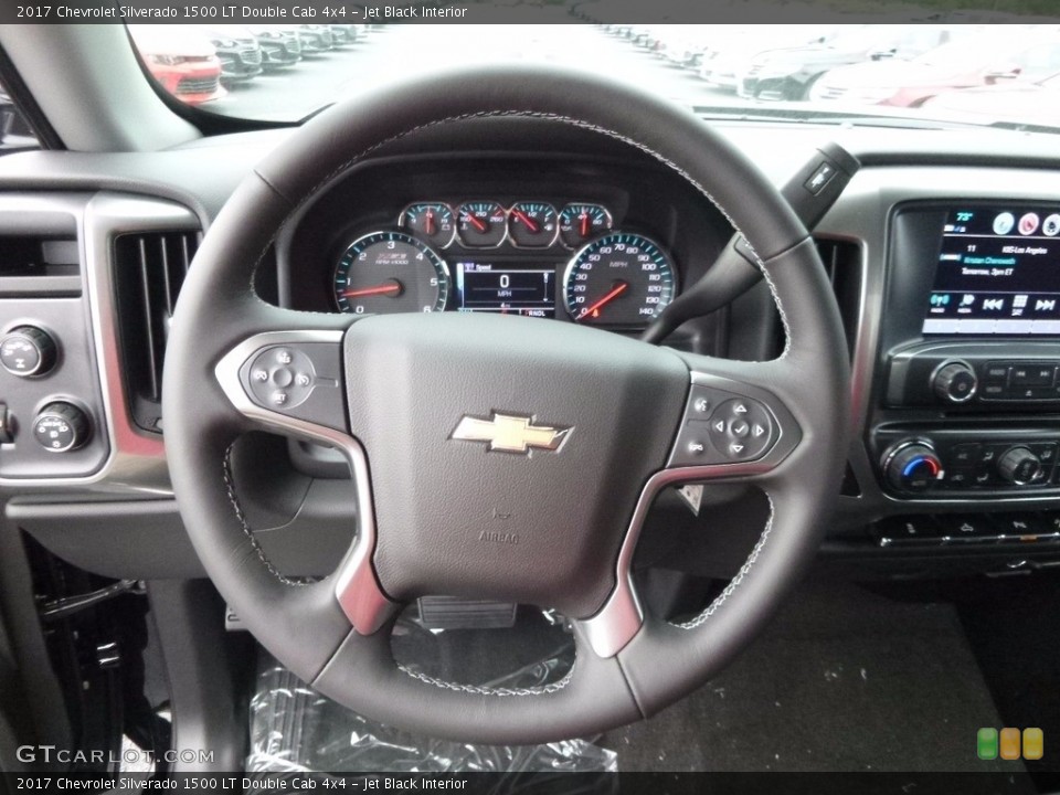 Jet Black Interior Steering Wheel for the 2017 Chevrolet Silverado 1500 LT Double Cab 4x4 #115987802