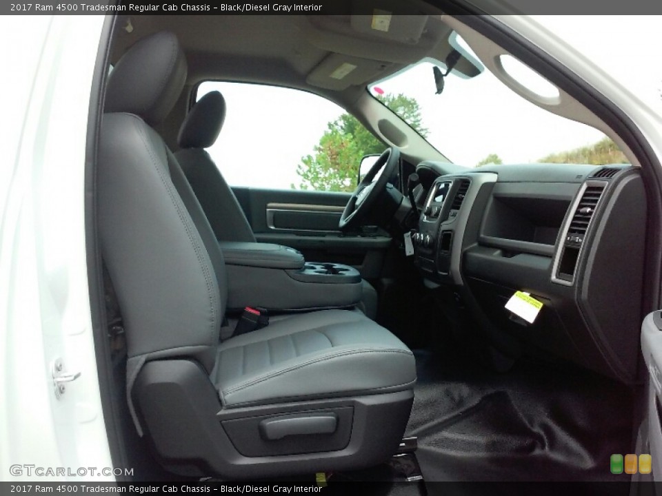 Black/Diesel Gray Interior Front Seat for the 2017 Ram 4500 Tradesman Regular Cab Chassis #115988285