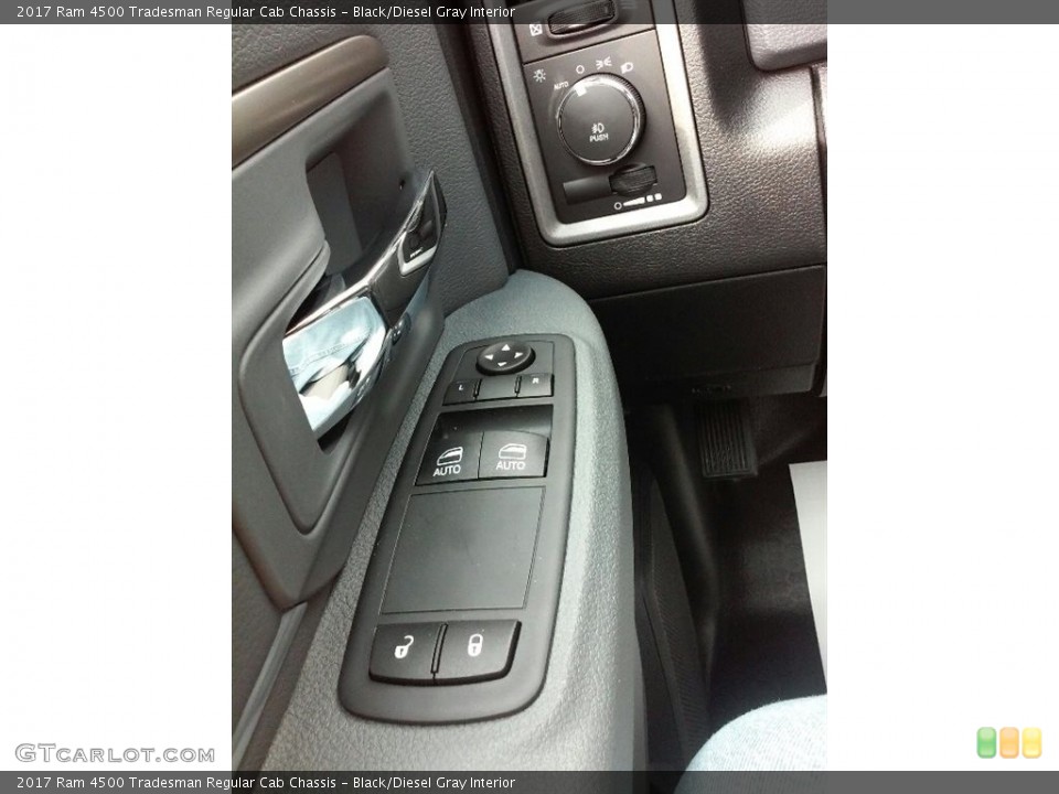 Black/Diesel Gray Interior Controls for the 2017 Ram 4500 Tradesman Regular Cab Chassis #115988294