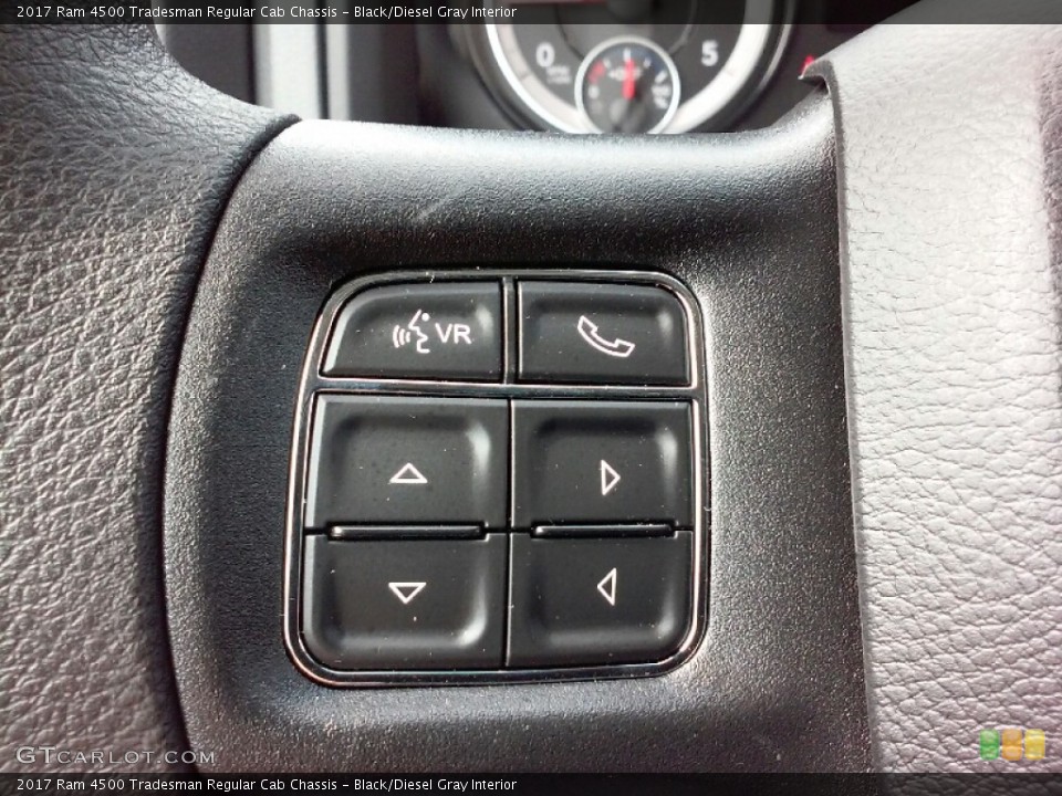 Black/Diesel Gray Interior Controls for the 2017 Ram 4500 Tradesman Regular Cab Chassis #115988309