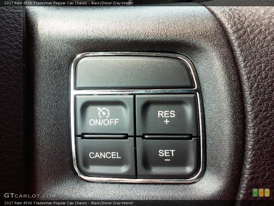 Black/Diesel Gray Interior Controls for the 2017 Ram 4500 Tradesman Regular Cab Chassis #115988330
