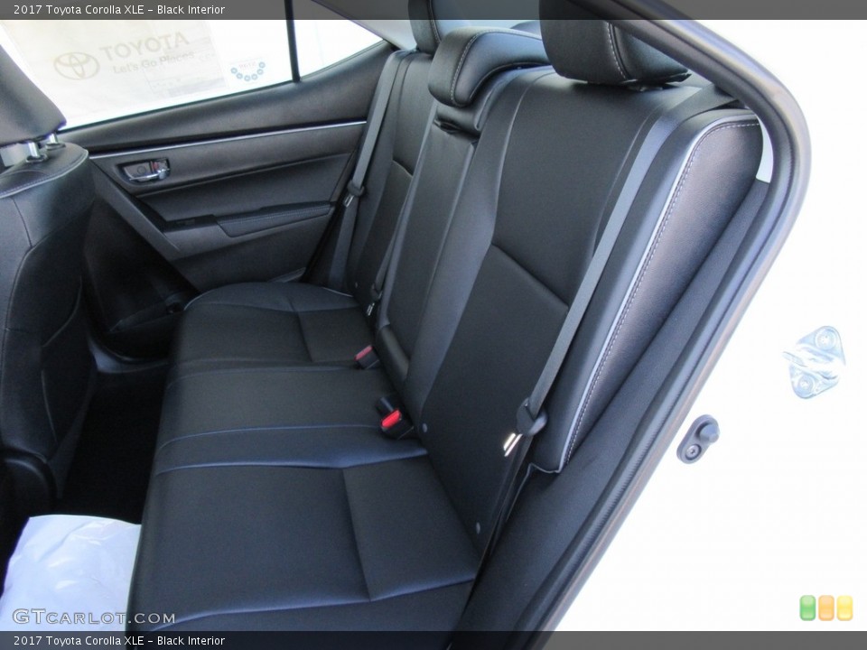 Black Interior Rear Seat for the 2017 Toyota Corolla XLE #115988483