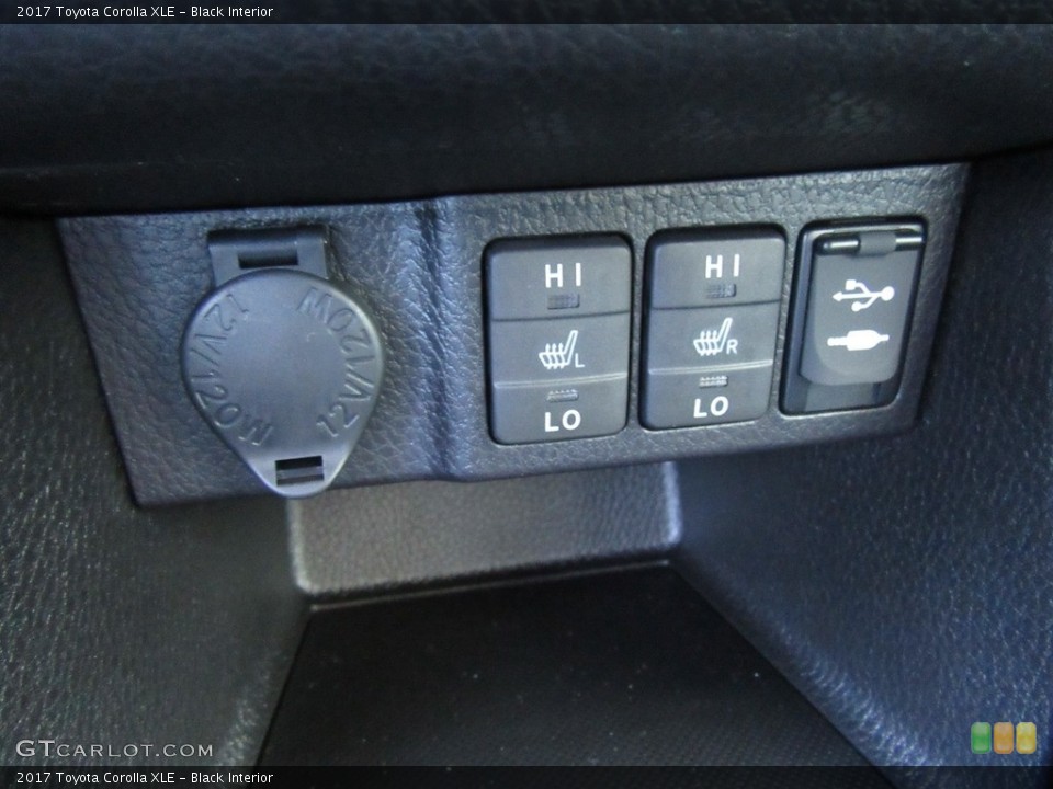 Black Interior Controls for the 2017 Toyota Corolla XLE #115988624
