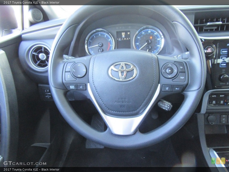 Black Interior Steering Wheel for the 2017 Toyota Corolla XLE #115988675