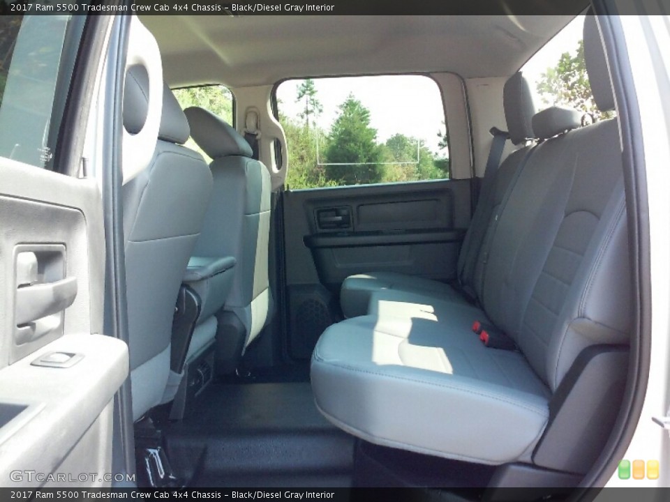 Black/Diesel Gray Interior Rear Seat for the 2017 Ram 5500 Tradesman Crew Cab 4x4 Chassis #115988906
