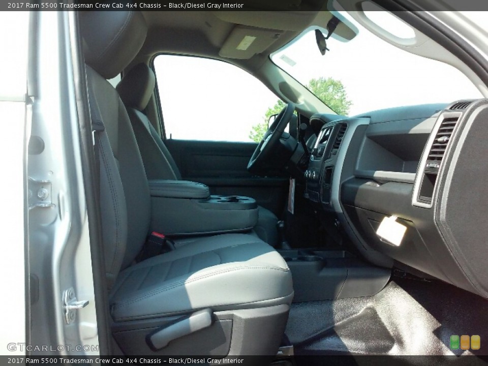 Black/Diesel Gray Interior Photo for the 2017 Ram 5500 Tradesman Crew Cab 4x4 Chassis #115988933