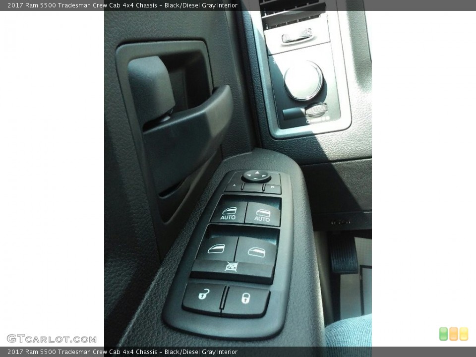 Black/Diesel Gray Interior Controls for the 2017 Ram 5500 Tradesman Crew Cab 4x4 Chassis #115988939