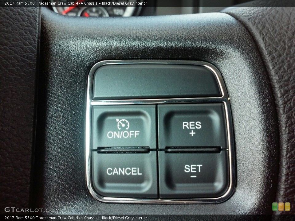 Black/Diesel Gray Interior Controls for the 2017 Ram 5500 Tradesman Crew Cab 4x4 Chassis #115988972