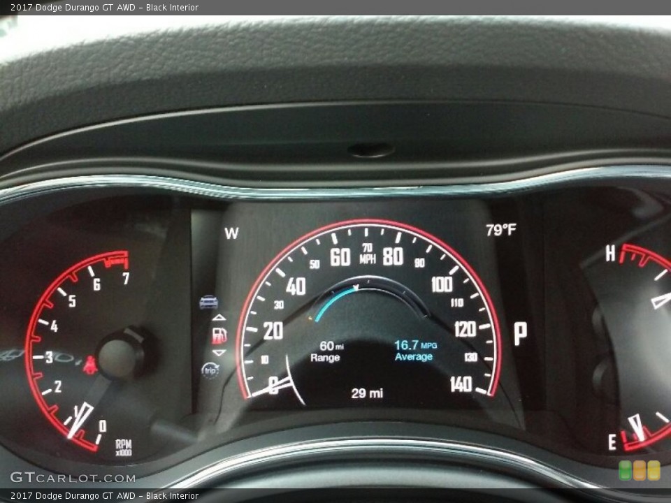 Black Interior Gauges for the 2017 Dodge Durango GT AWD #115989293