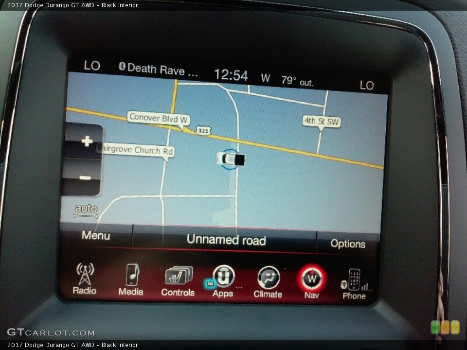 Black Interior Navigation for the 2017 Dodge Durango GT AWD #115989355