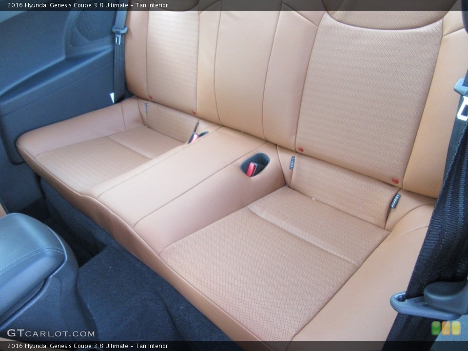 Tan Interior Rear Seat for the 2016 Hyundai Genesis Coupe 3.8 Ultimate #115990169