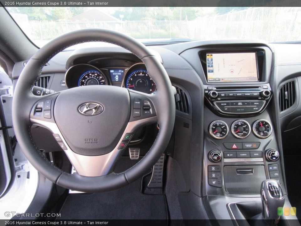 Tan Interior Dashboard for the 2016 Hyundai Genesis Coupe 3.8 Ultimate #115990187