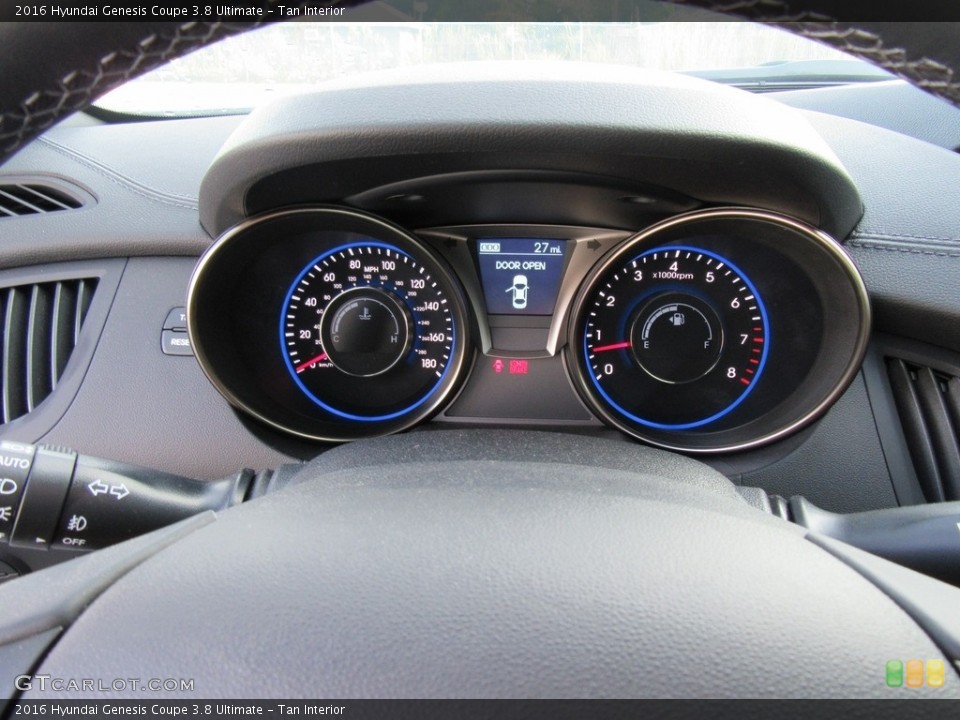 Tan Interior Gauges for the 2016 Hyundai Genesis Coupe 3.8 Ultimate #115990280