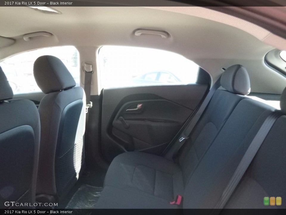 Black Interior Rear Seat for the 2017 Kia Rio LX 5 Door #115993872