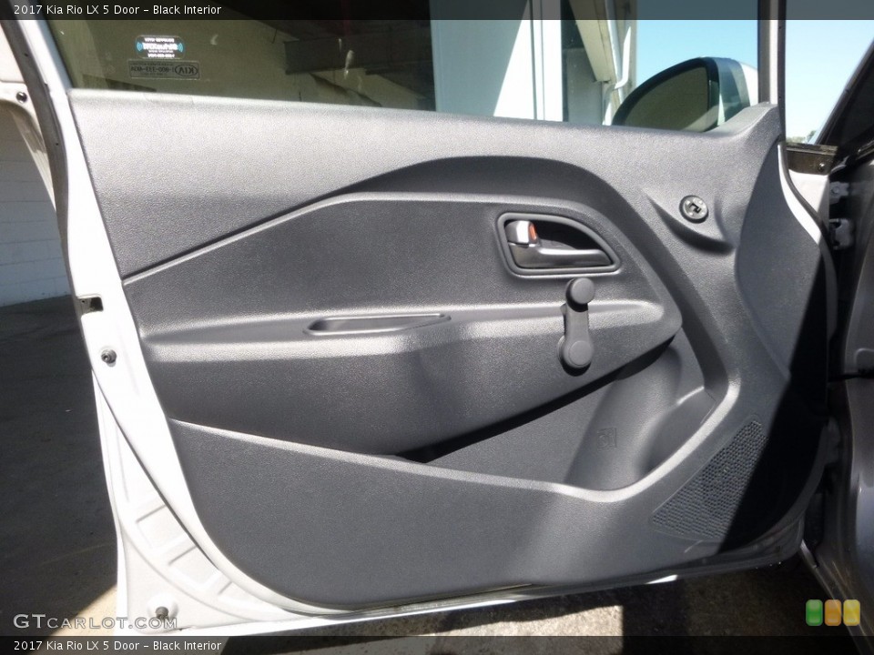 Black Interior Door Panel for the 2017 Kia Rio LX 5 Door #115993920