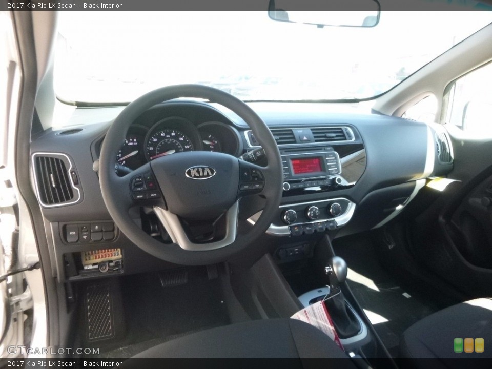 Black Interior Prime Interior for the 2017 Kia Rio LX Sedan #115995390