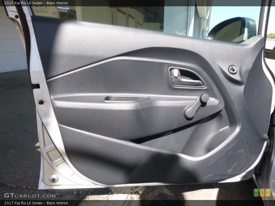 Black Interior Door Panel for the 2017 Kia Rio LX Sedan #115995414