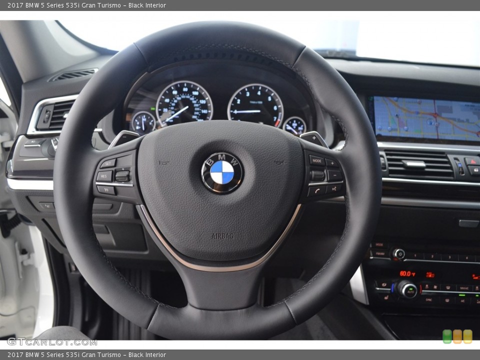 Black Interior Steering Wheel for the 2017 BMW 5 Series 535i Gran Turismo #115997001