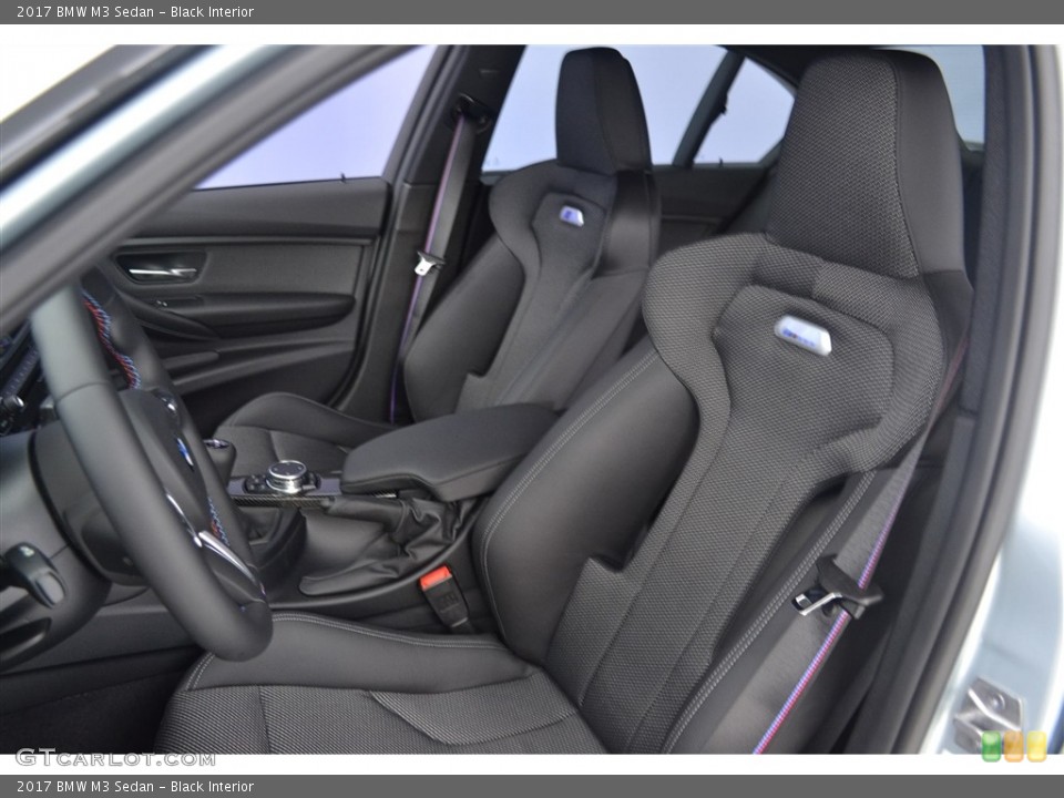 Black Interior Front Seat for the 2017 BMW M3 Sedan #115997226