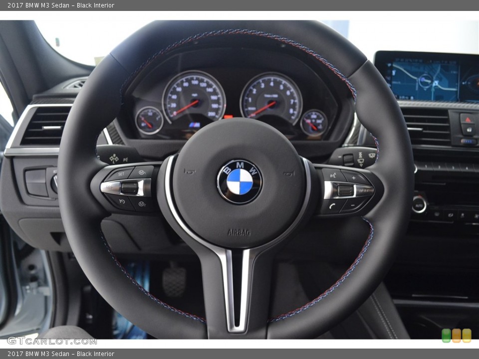 Black Interior Steering Wheel for the 2017 BMW M3 Sedan #115997361