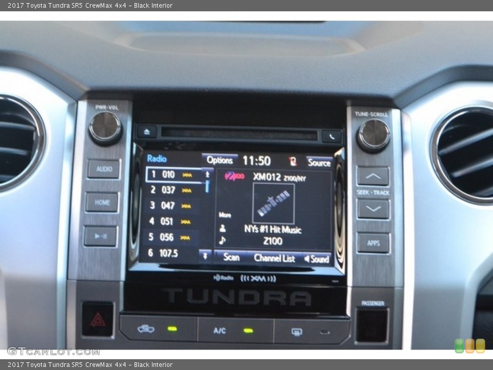 Black Interior Controls for the 2017 Toyota Tundra SR5 CrewMax 4x4 #115997790