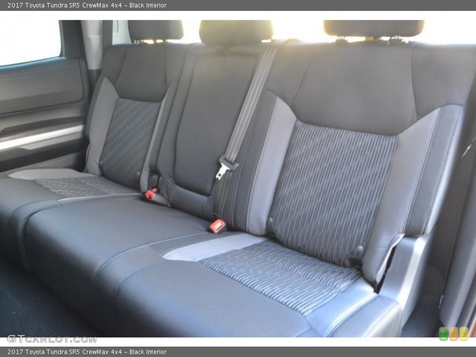 Black Interior Rear Seat for the 2017 Toyota Tundra SR5 CrewMax 4x4 #115997802