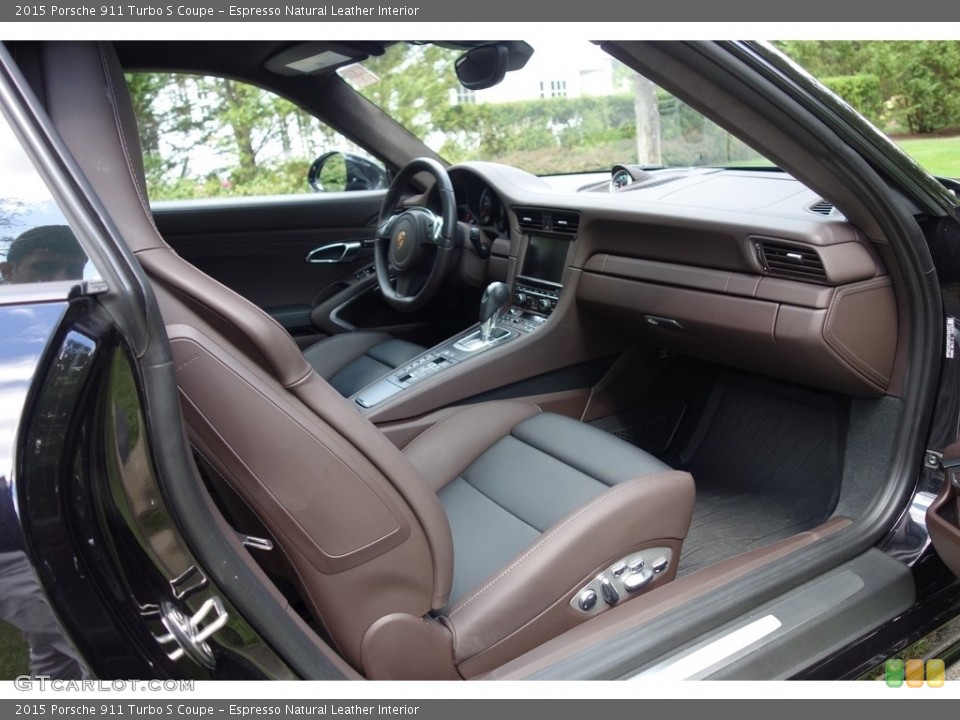 Espresso Natural Leather Interior Dashboard for the 2015 Porsche 911 Turbo S Coupe #115999854