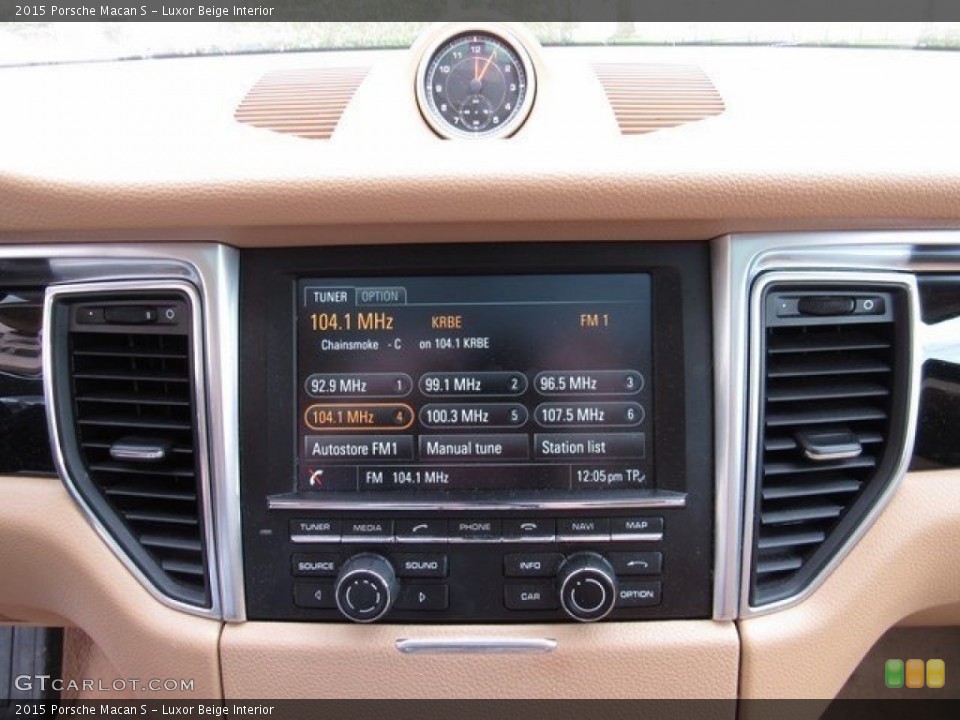 Luxor Beige Interior Controls for the 2015 Porsche Macan S #116002815