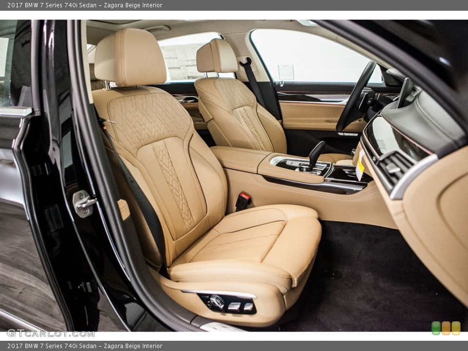 Zagora Beige Interior Photo for the 2017 BMW 7 Series 740i Sedan #116003559