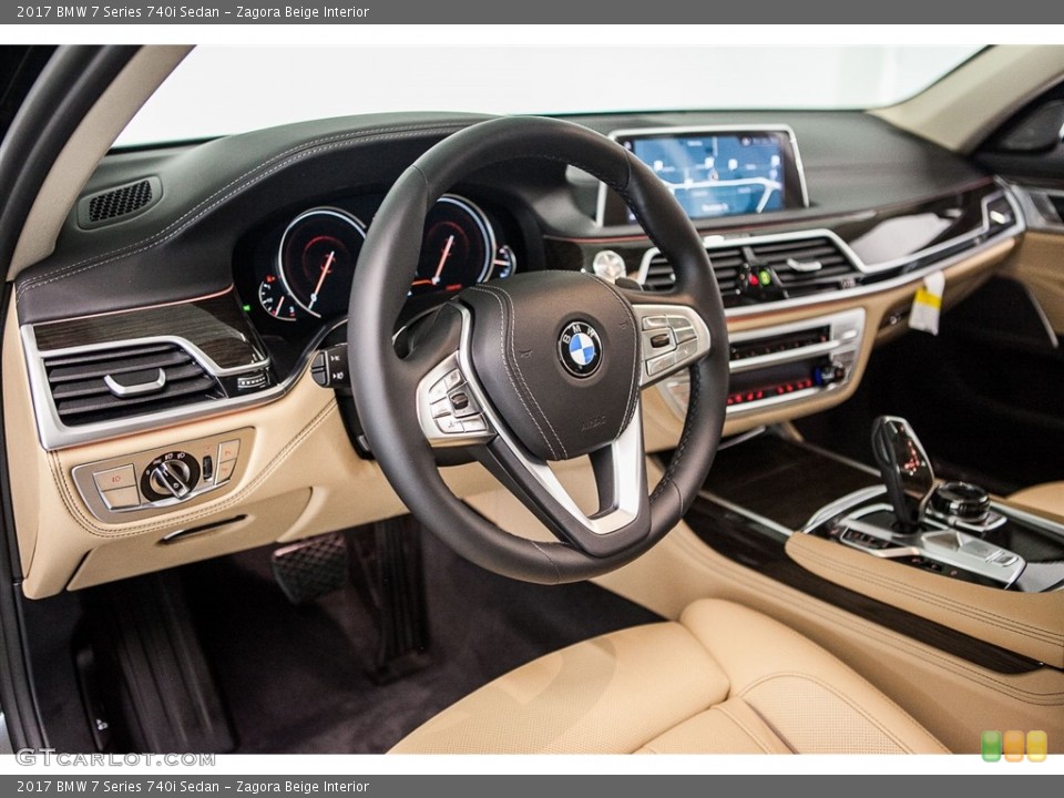 Zagora Beige Interior Dashboard for the 2017 BMW 7 Series 740i Sedan #116003664