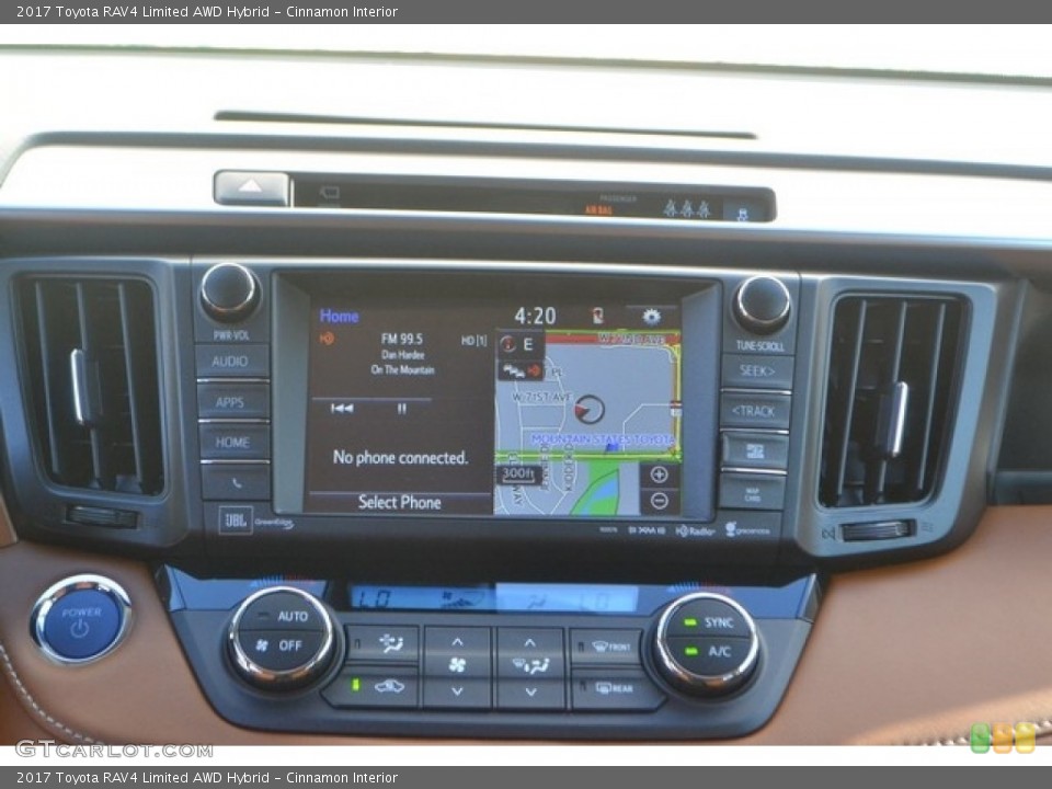 Cinnamon Interior Navigation for the 2017 Toyota RAV4 Limited AWD Hybrid #116004081
