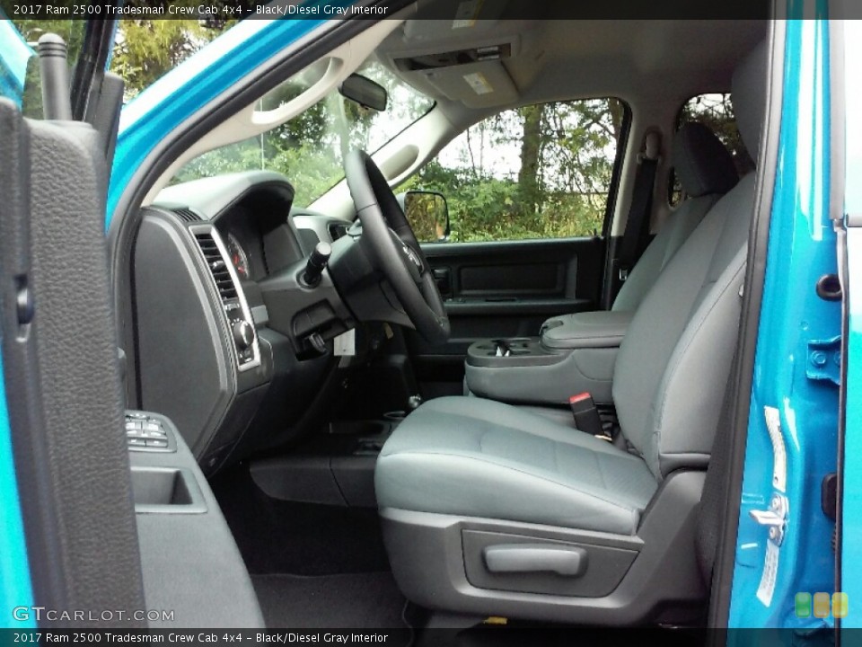 Black/Diesel Gray Interior Photo for the 2017 Ram 2500 Tradesman Crew Cab 4x4 #116005200